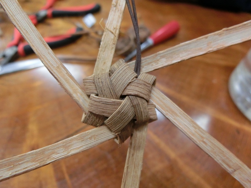 奥会津　三島町　編み組細工　体験